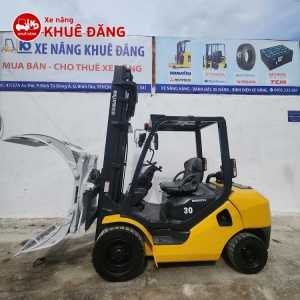 Xe Nâng Komatsu FD30T-17 Máy Dầu 3 Tấn, Kẹp Giấy