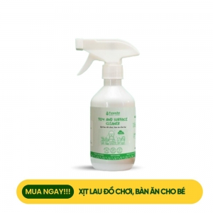 Xịt lau đồ chơi, bàn ăn cho bé Fuwa3e (300ml)