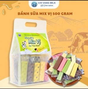 Bánh sữa mix vị túi 500gram SỮA CHỊ VÀNG 