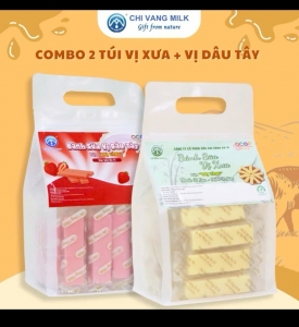 Combo mix vị bánh sữa ba vì Vị xưa + Phô mai SỮA CHỊ VÀNG OFFICIAL