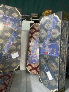 [2mx2m2 - 9p] Đệm Gấm Bông Ép 3 Mảnh Cao Cấp