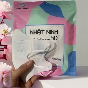 [100 cái] Khẩu trang trắng - Túi zip