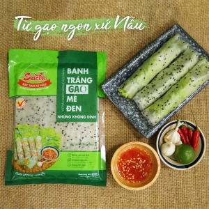 [Đặc sản ngon lành] Bánh tráng gạo mè đen 120g 