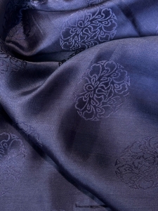 RAMY Vải lụa tơ tằm hoa sen tròn - LTS5JHS