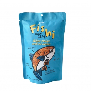 Bánh Tráng Khô Cá Nướng  Fishi Cô Ba 45g – Giòn Cay – Đậm Vị Cá – Ăn Vặt Ngon