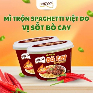 MÌ TRỘN SPAGHETTI VIỆT DO 92G – VỊ SỐT BÒ CAY THƠM NGON CAY NỒNG