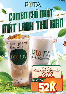 Combo Chủ Nhật RUTA – Mát Lạnh Thư Giãn Chỉ 52k