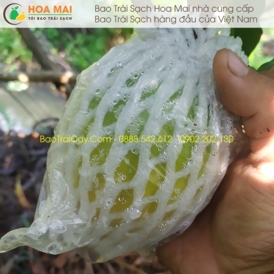 Bao xốp ổi lồng sẵn dây thun + nilon ( 1kg )