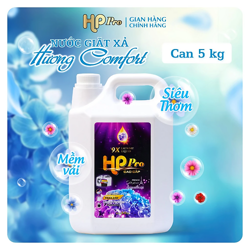 Nước Giặt Xả Đậm Đặc HP Pro Hương Comfort – Giặt Sạch Mềm Vải, Thơm Lâu 48H