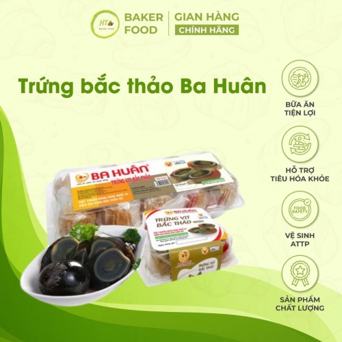Trứng Bắc Thảo Ba Huân Hộp 4 quả 250g - Baker Food