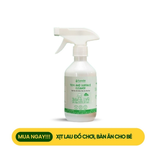 Xịt lau đồ chơi, bàn ăn cho bé Fuwa3e (300ml)