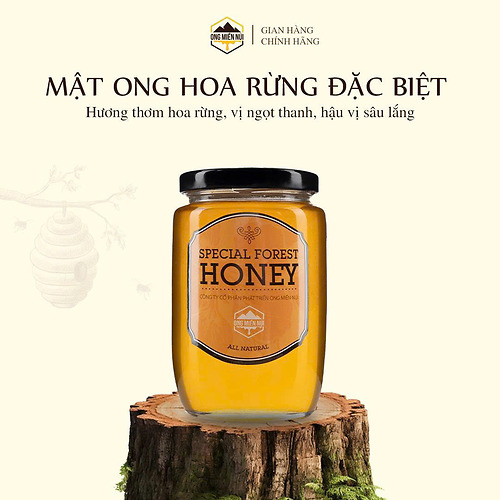 Mật Ong Hoa Rừng Nguyên Chất 500g – Bồi Bổ Sức Khỏe, Tăng Cường Sinh Lực