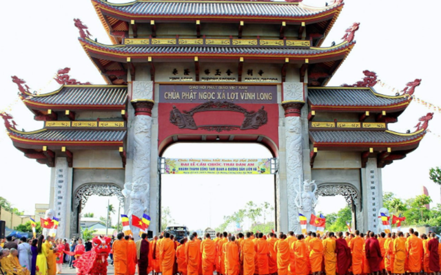 Nét đẹp kiến trúc chùa Phật Ngọc Xá Lợi - Vĩnh Long
